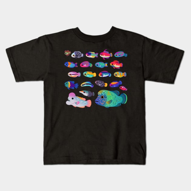 Wrasse! Kids T-Shirt by pikaole